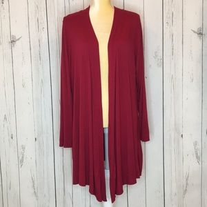 JM Fleurette Red Cardigan Sweater